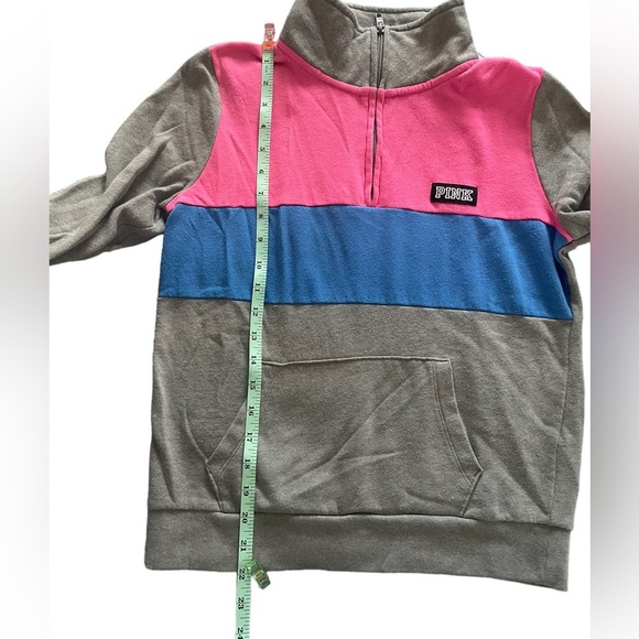PINK Victoria's Secret Quarter Zip Pullover Sweatshirt - Picture 5 of 7